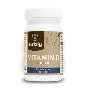 GRIZLY Vitamín D3 2000IU 90 kapslí