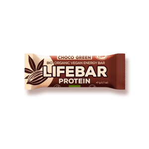 Lifefood Lifebar Protein Choco green BIO RAW 47 g - expirace
