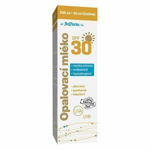 MedPharma Opalovací mléko SPF 30 200 ml + 30 ml ZDARMA - expirace