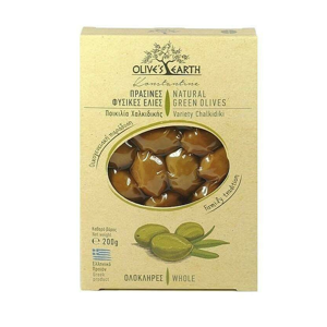 Olives Earth Zelené olivy s peckou 200 g - expirace