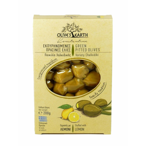 Olives Earth Zelené olivy s citronem 200 g - expirace