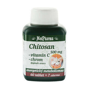MedPharma Chitosan 500 mg + chrom + vitamin C 67 tablet - expirace