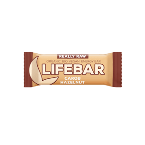 Lifefood Lifebar Karobová s lískovými oříšky BIO RAW 47 g
