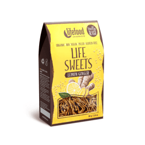 Lifefood Life Sweets Zázvorové lněnky s citronovou kůrou BIO RAW 80 g