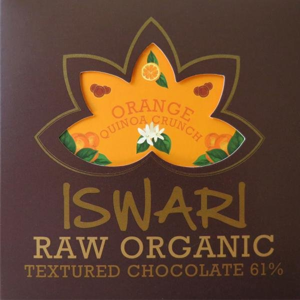 Iswari Čokoláda Orange - Quionoa crunch BIO RAW 75 g