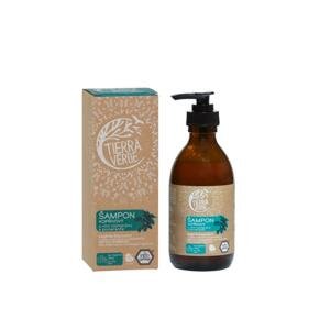 Tierra Verde Šampon kopřivový s vůní rozmarýnu a pomeranče 230 ml (skleněná lahvička)