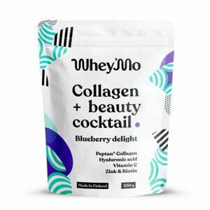 Whey'mo Collagen+ beauty coctail 250 g Blueberry delight - expirace