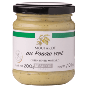 Beaufor Francouzská hořčice se zeleným pepřem (Moutarde au poivre vert) 200 g - expirace
