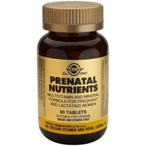Solgar Prenatal - Multivitamín pro těhotné a kojící ženy 60 veganských tablet