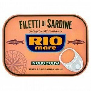 Rio mare Filet sardinek v olivovém oleji s chili papričkou 105 g