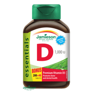 Jamieson Vitamín D 1000 IU 200 + 40 tablet