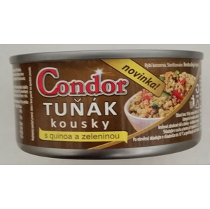 Condor Tuňák kousky s QUINOA a zeleninou (plechovka) 170 g