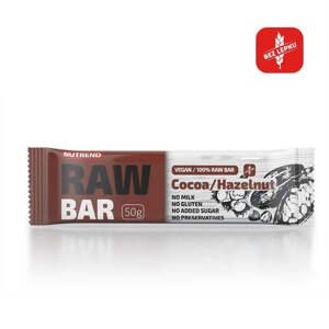 Nutrend raw bar 50 g - kakao+lískový ořech