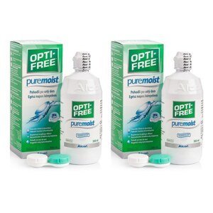 Opti-Free PureMoist 2 x 300 ml s pouzdry Opti-Free