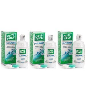 Opti-Free PureMoist 3 x 300 ml s pouzdry Opti-Free