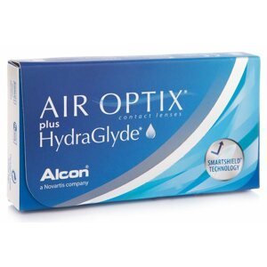 Air Optix Plus Hydraglyde (6 čoček) Air Optix Měsíční čočky silikon-hydrogelové sférické