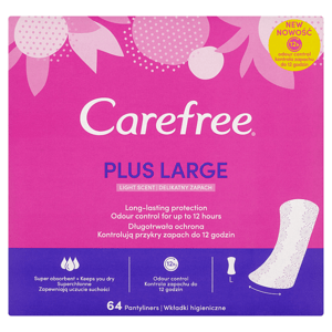 Carefree Plus Large slipové vložky s jemnou vůní 64 ks