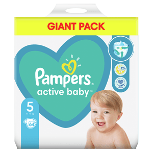 Pampers Active Baby Plenky Velikost 5 X64, 11kg-16kg