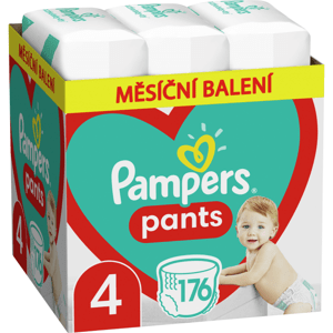 Pampers Pants Plenkové Kalhotky Velikost 4, 176 Plenek, 9kg-15kg