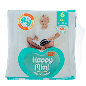 Happy Mimi FC dět.pleny XXL (30ks/fol)