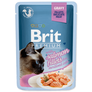 Brit Premium kapsičky pro sterilované kočky losos 85g