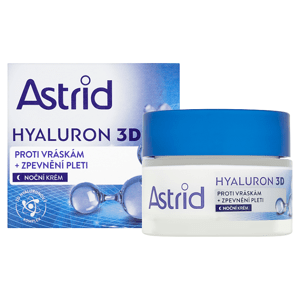 Astrid Hyaluron 3D noční krém proti vráskám + zpevnění pleti 50ml