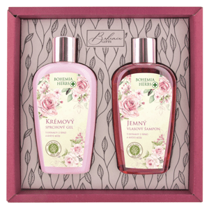 Bohemia Herbs dárkové balení Růže sprchový gel 250 ml a vlasový šampon