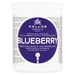 Kallos KJMN Blueberry revitalizační maska na vlasy s extraktem z borůvky a avokádovým olejem 1000ml