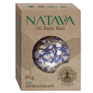 Natava Bio Aromatherapy olejová koule do koupele Cornflower 50g