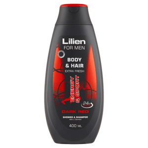 Lilien For Men Dark Red sprchový šampon 400ml