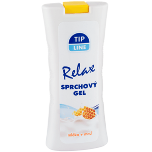 Tip Line Relax sprchový gel mléko a med 500ml