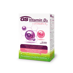 GS Vitamin D3+K2 (30tbl/kra)