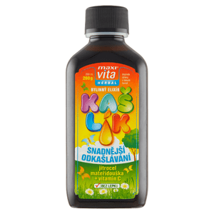 Maxi Vita Herbal Kašlík bylinný elixír jitrocel mateřídouška + vitamin C 200ml