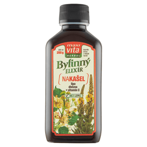 Maxi Vita Herbal Bylinný elixír na kašel lípa divizna + vitamin C 200ml