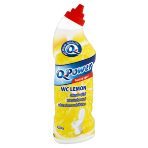 Q-Power čistič WC hustý gel lemon 750ml