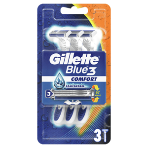 Gillette Blue3 Pánský Jednorázový Holicí Strojek – 3 ks