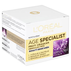 L'Oréal Paris Age Specialist 55+ obnovující bohatý krém proti vráskám denní 50ml