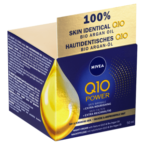 Nivea Q10 Anti-Wrinkle Výživný noční krém proti vráskám 50ml