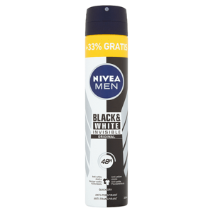 Nivea Men Black & White Invisible Original Sprej antiperspirant 200ml