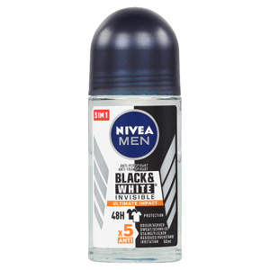 Nivea Men Black & White Invisible Ultimate Impact Kuličkový antiperspirant 50ml