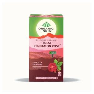 Organic India Čaj Tulsi Cinnamon Rose, bio 32,4 g, 25 ks