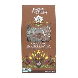 English Tea Shop BIO čaj rooibos, čokoláda a vanilka 30 g, 15 ks