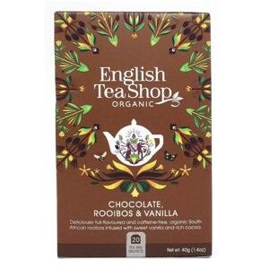 English Tea Shop Rooibos, čokoláda a vanilka, bio 40 g, 20 ks