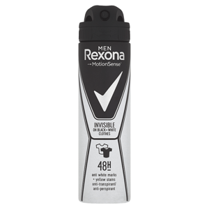 Rexona Men Invisible Black + White antiperspirant sprej pro muže 150ml