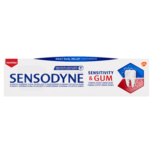 Sensodyne Sensitivity & Gum jemná mátová zubní pasta s fluoridem 75ml