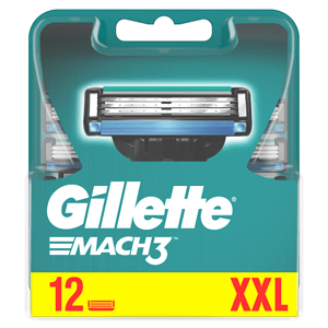 Gillette Mach3 Pánské Holicí Hlavice, Náhradní Holicí Hlavice 12 ks