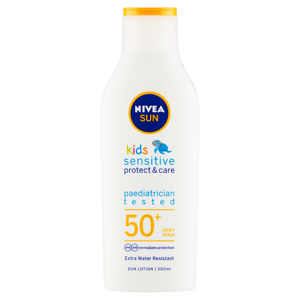 Nivea Sun Sensitive Protect dětské mléko na opalování OF 50+ 200ml