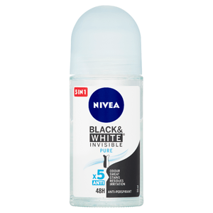 Nivea Black & White Invisible Pure Kuličkový antiperspirant 50ml