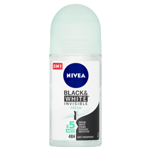 Nivea Black & White Invisible Fresh Kuličkový antiperspirant 50ml