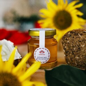 Včelařství Domovina Květový med se slunečnicí Hmotnost: 180 g